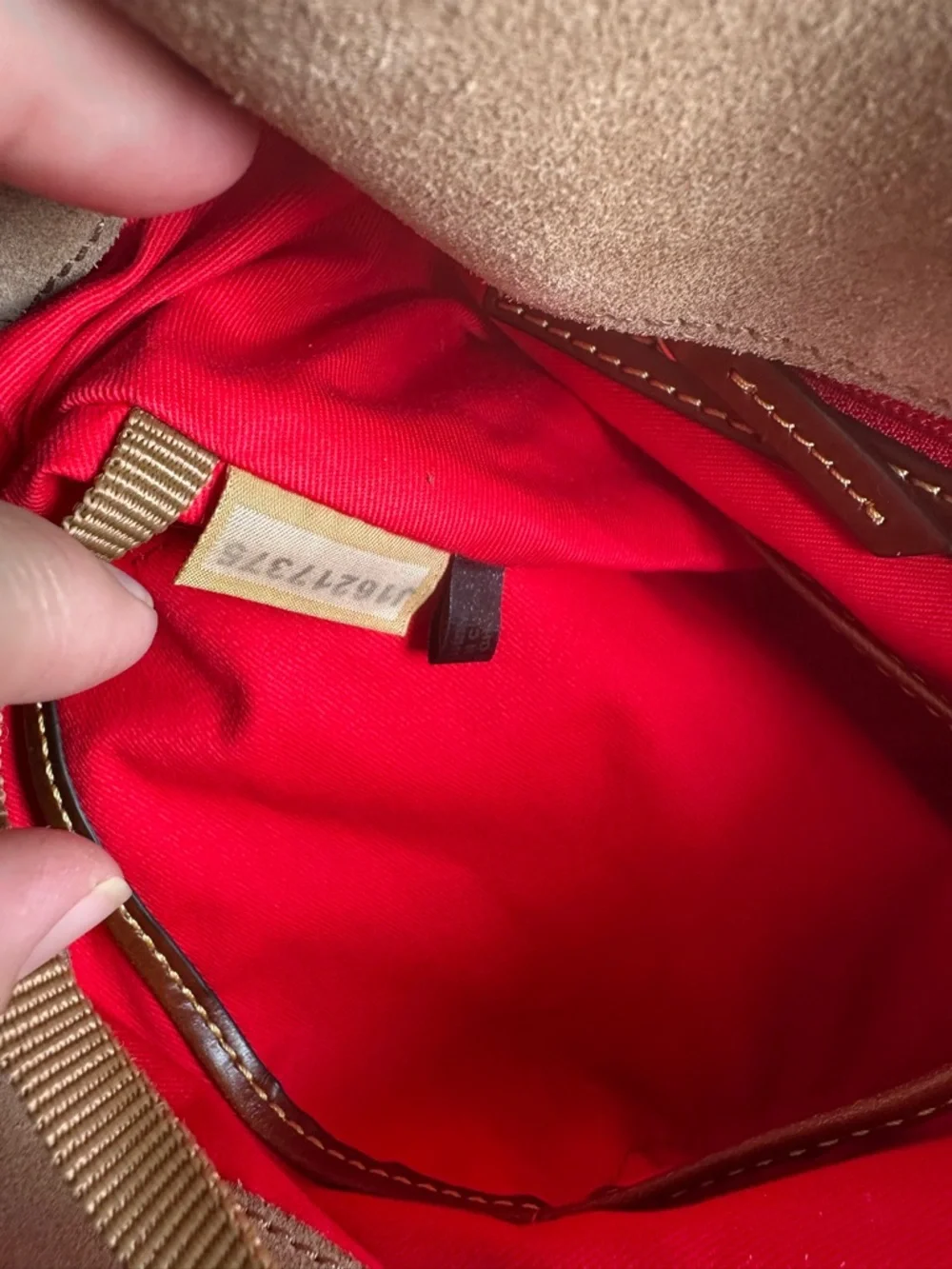 Dooney & Bourke crossbody hobo sculpted from soft suede - Picture 7 of 14